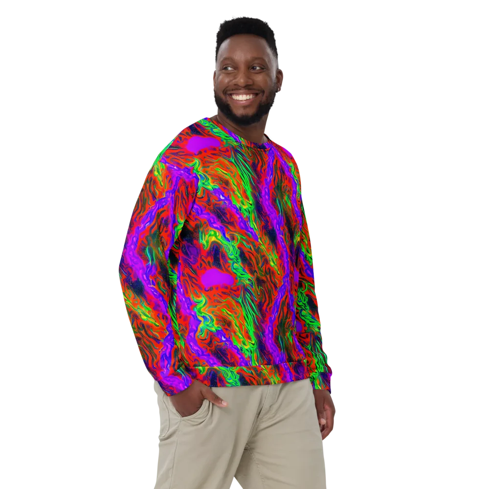 Flare Cascade on Sweatshirt — Front