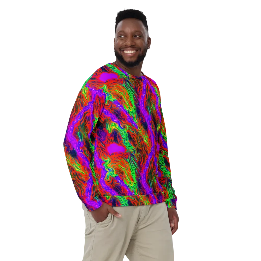 Flare Cascade on Sweatshirt — Front