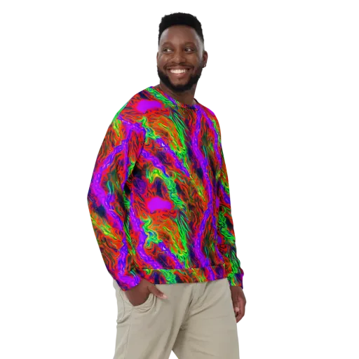 Flare Cascade on a Sweatshirt