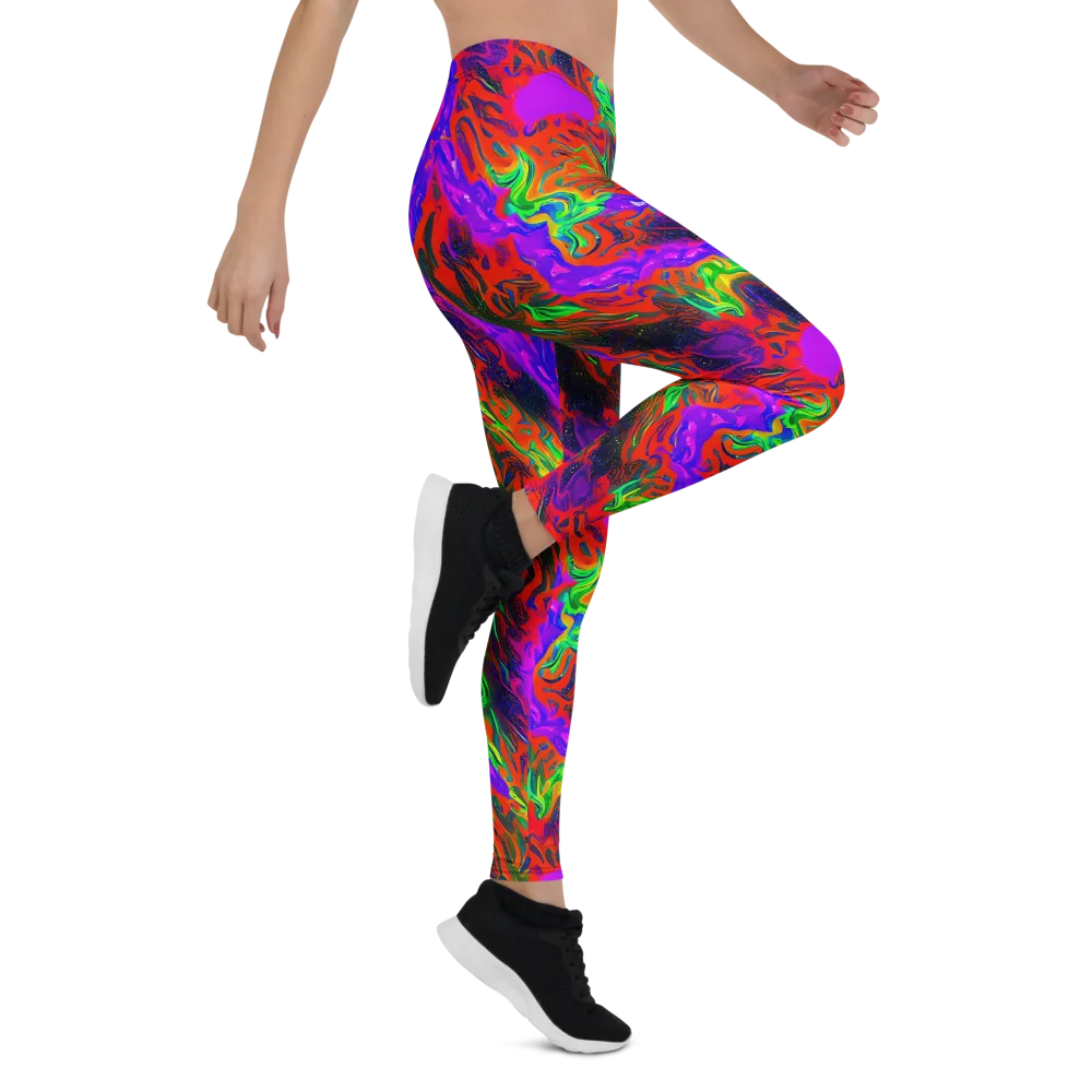Flare Cascade on Leggings — Right