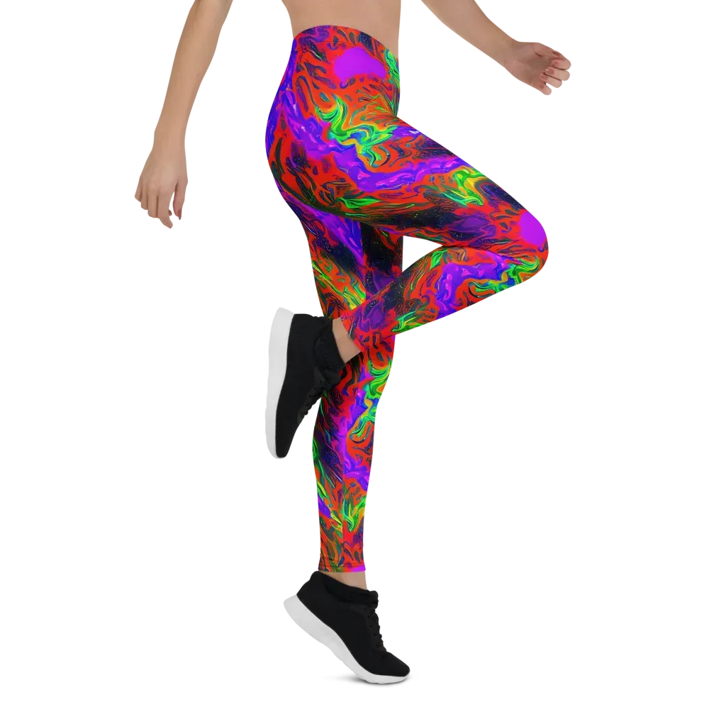 Flare Cascade on Leggings — Right