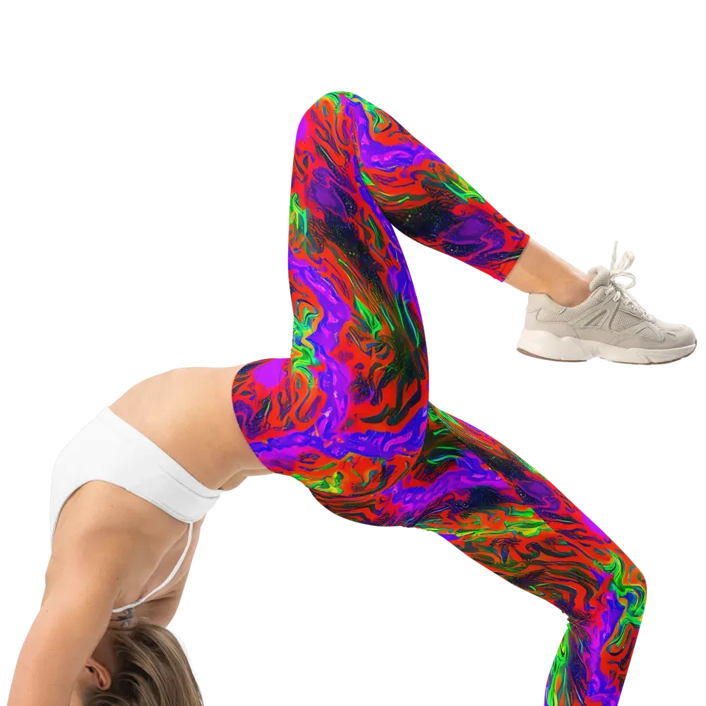 Flare Cascade on Leggings — Right