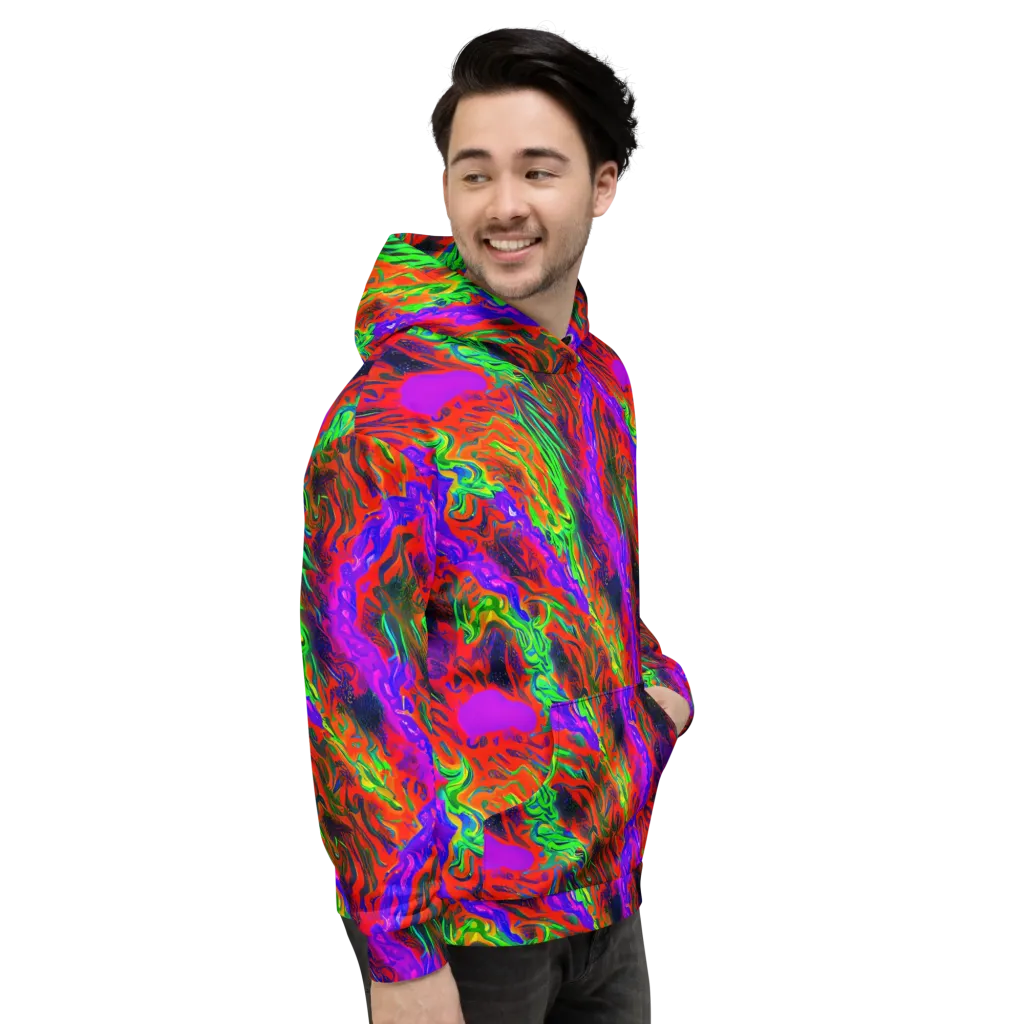 Flare Cascade on Hoodie — Right