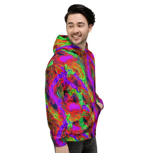 Flare Cascade on a Hoodie
