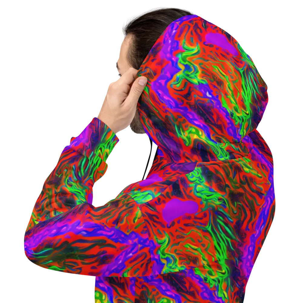 Flare Cascade on Hoodie — Back