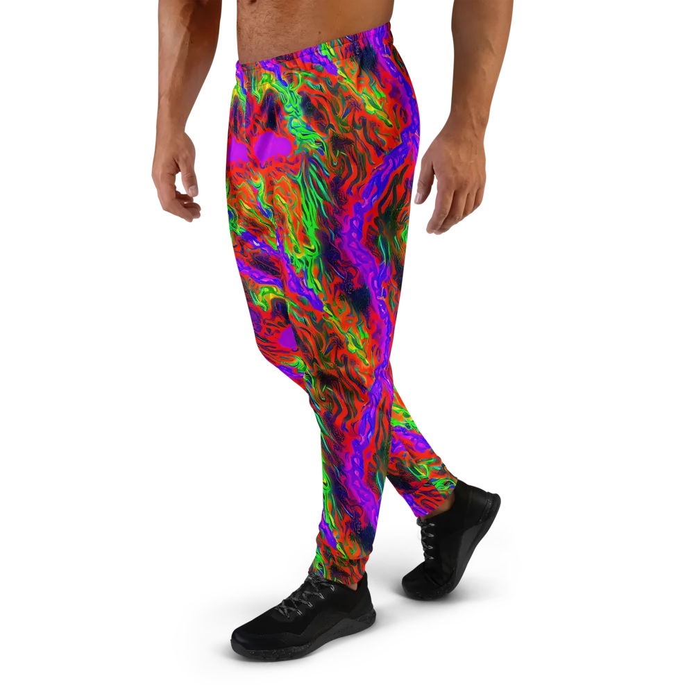 Flare Cascade on Men's Joggers — Left