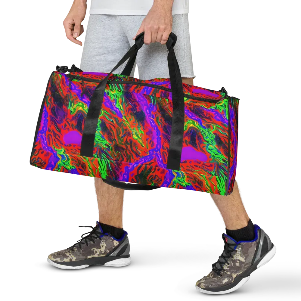 Flare Cascade on Duffle Bag — Front