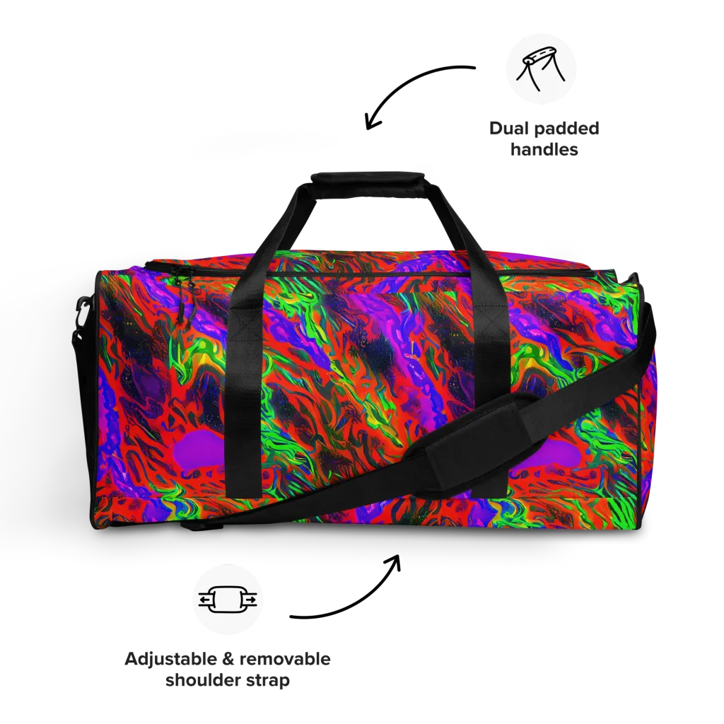 Flare Cascade on Duffle Bag — Front