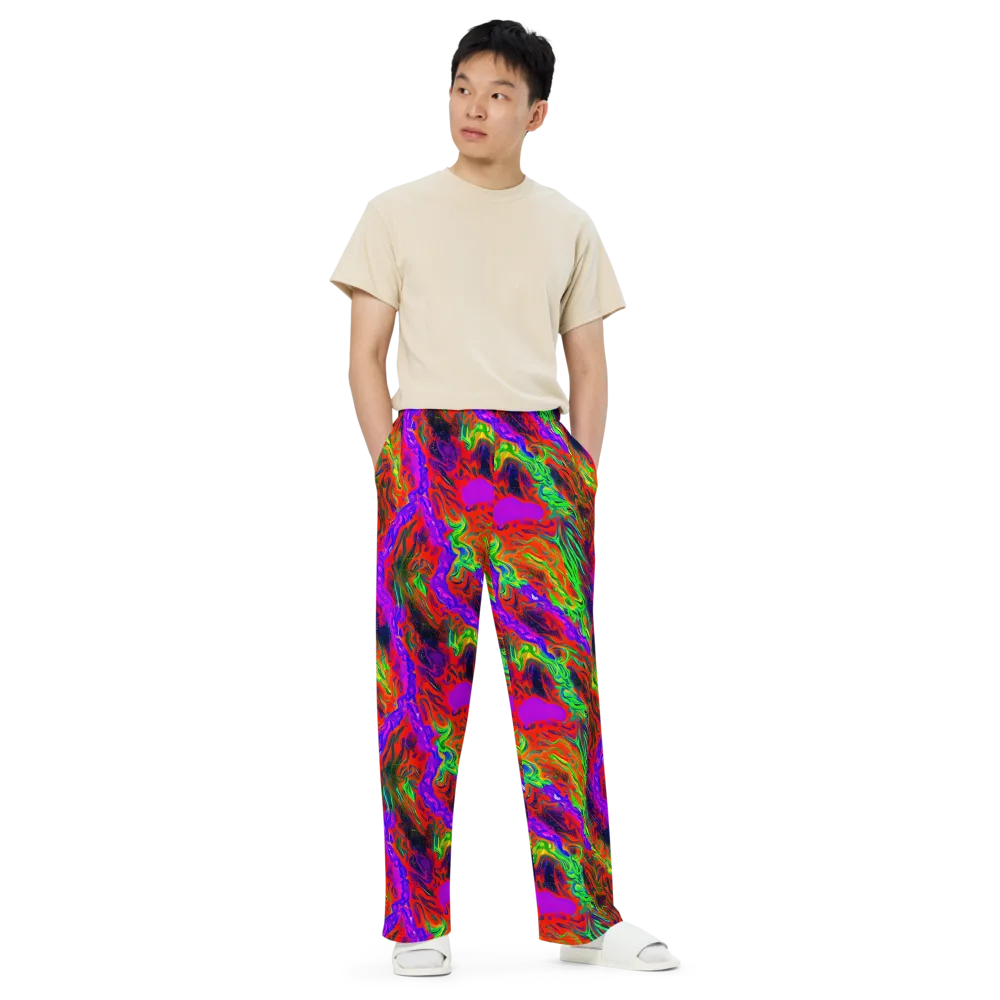 Flare Cascade on Wide-Leg Pants — Front