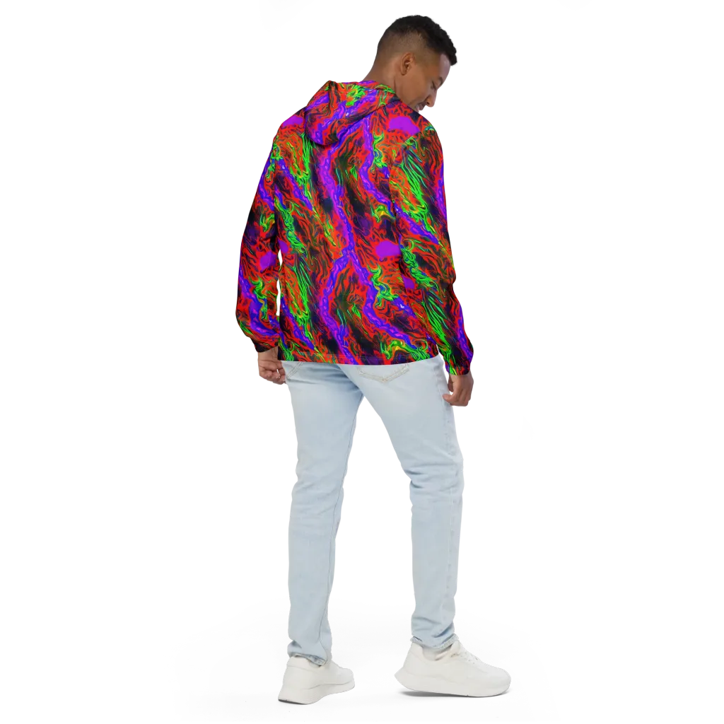 Flare Cascade on Men's Windbreaker — Back