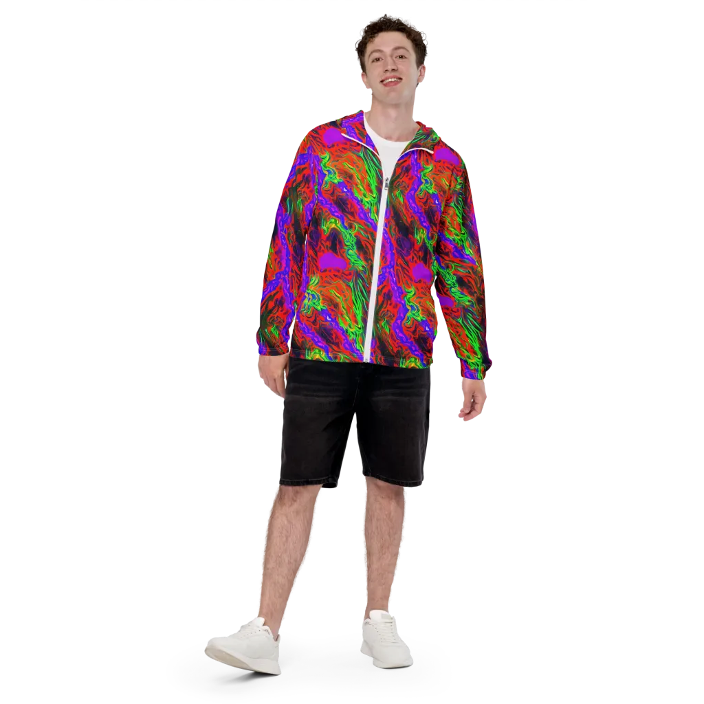 Flare Cascade on Men's Windbreaker — Front