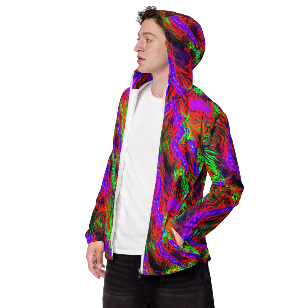 Flare Cascade on Men's Windbreaker — Left Front