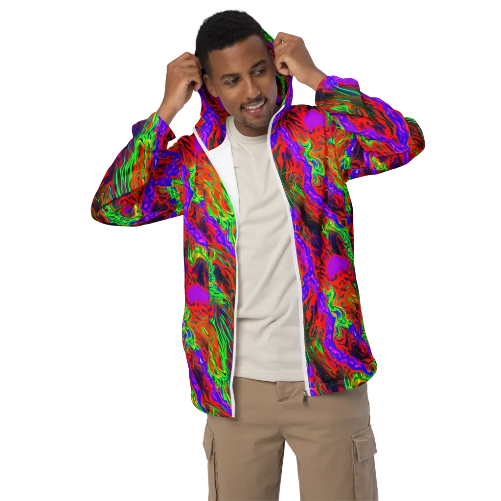 Flare Cascade on Men's Windbreaker — Front