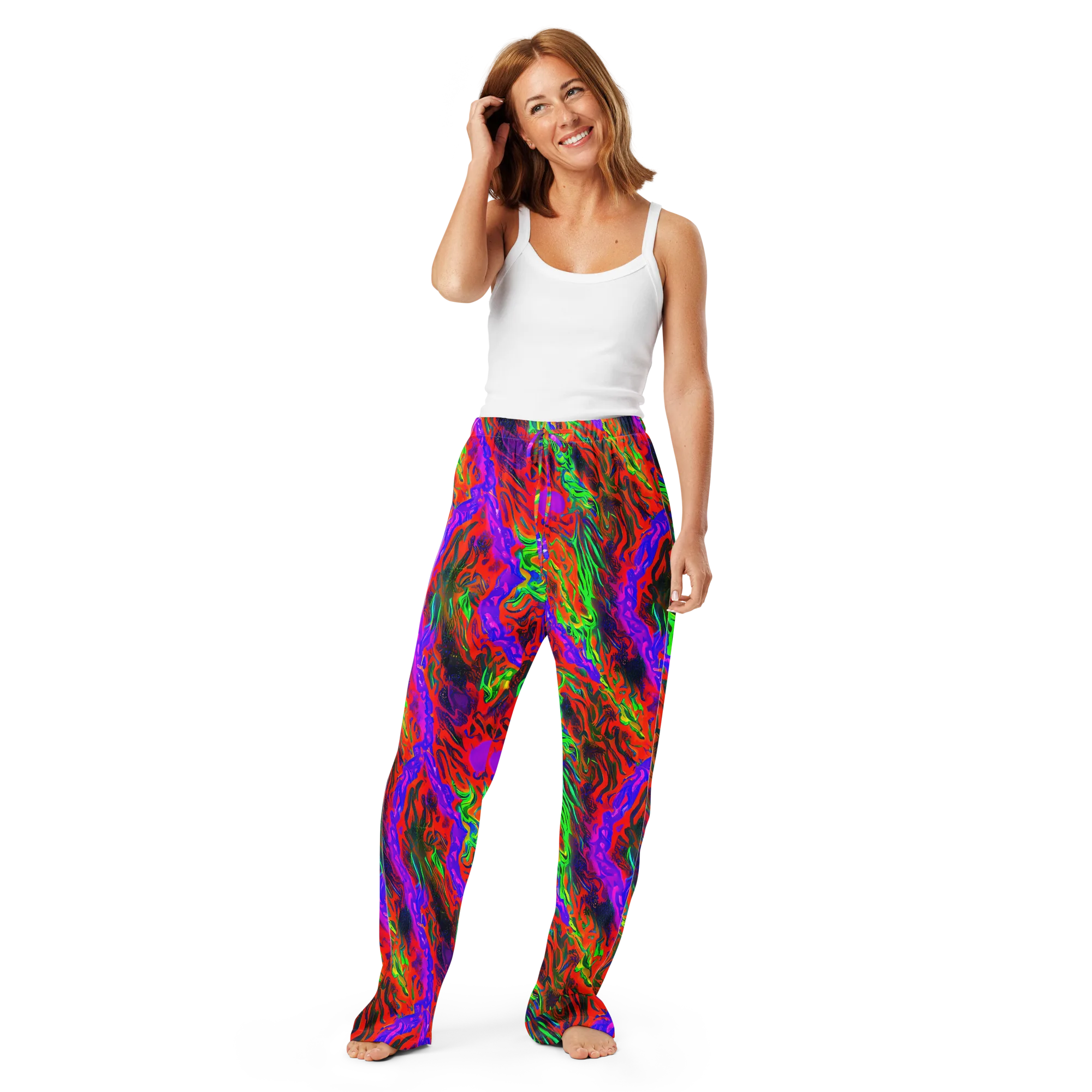 Flare Cascade on Women's Pajama Pants — Front