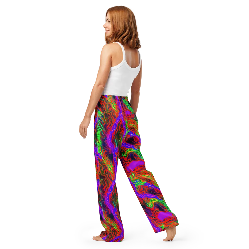 Flare Cascade on Women's Pajama Pants — Back