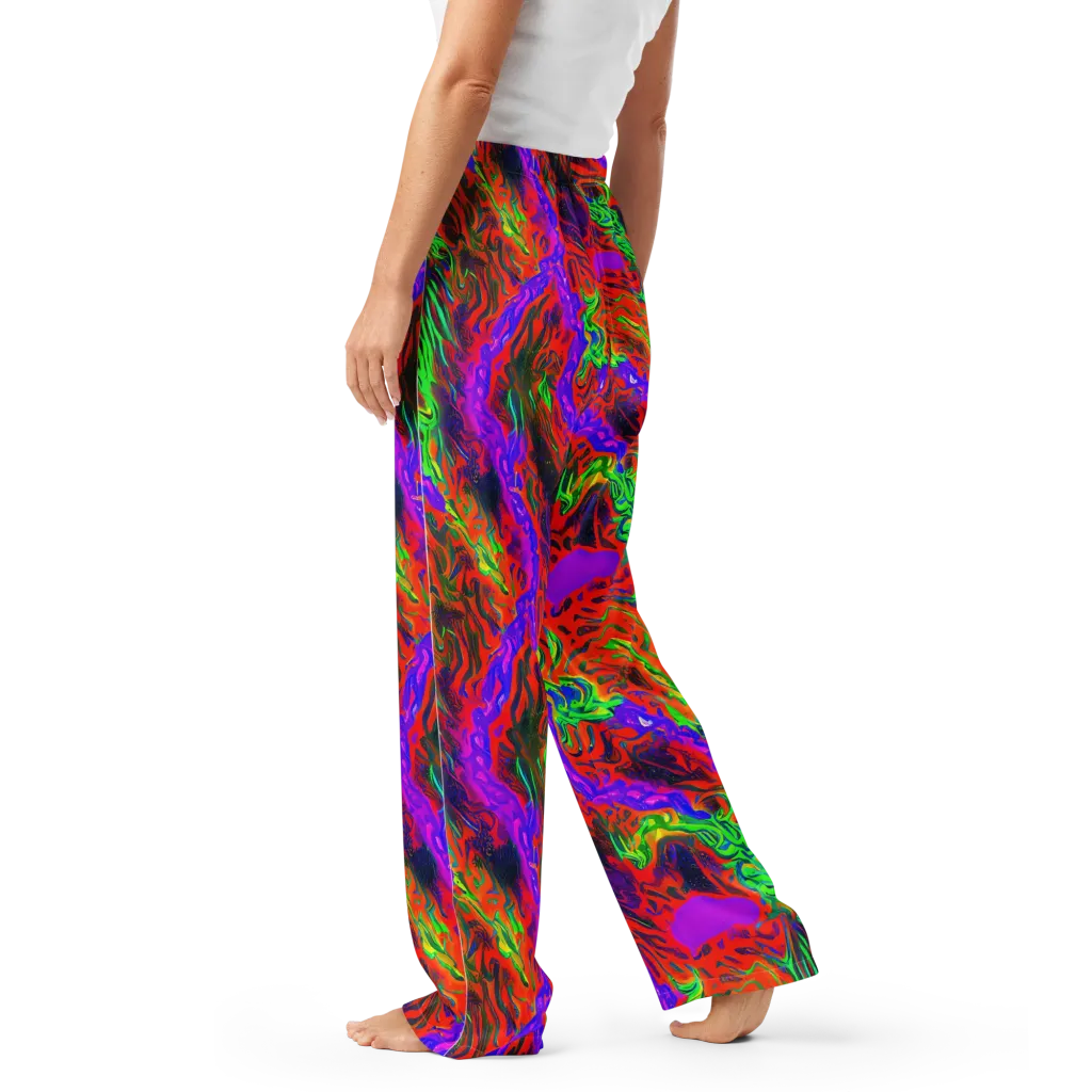 Flare Cascade on Women's Pajama Pants — Left