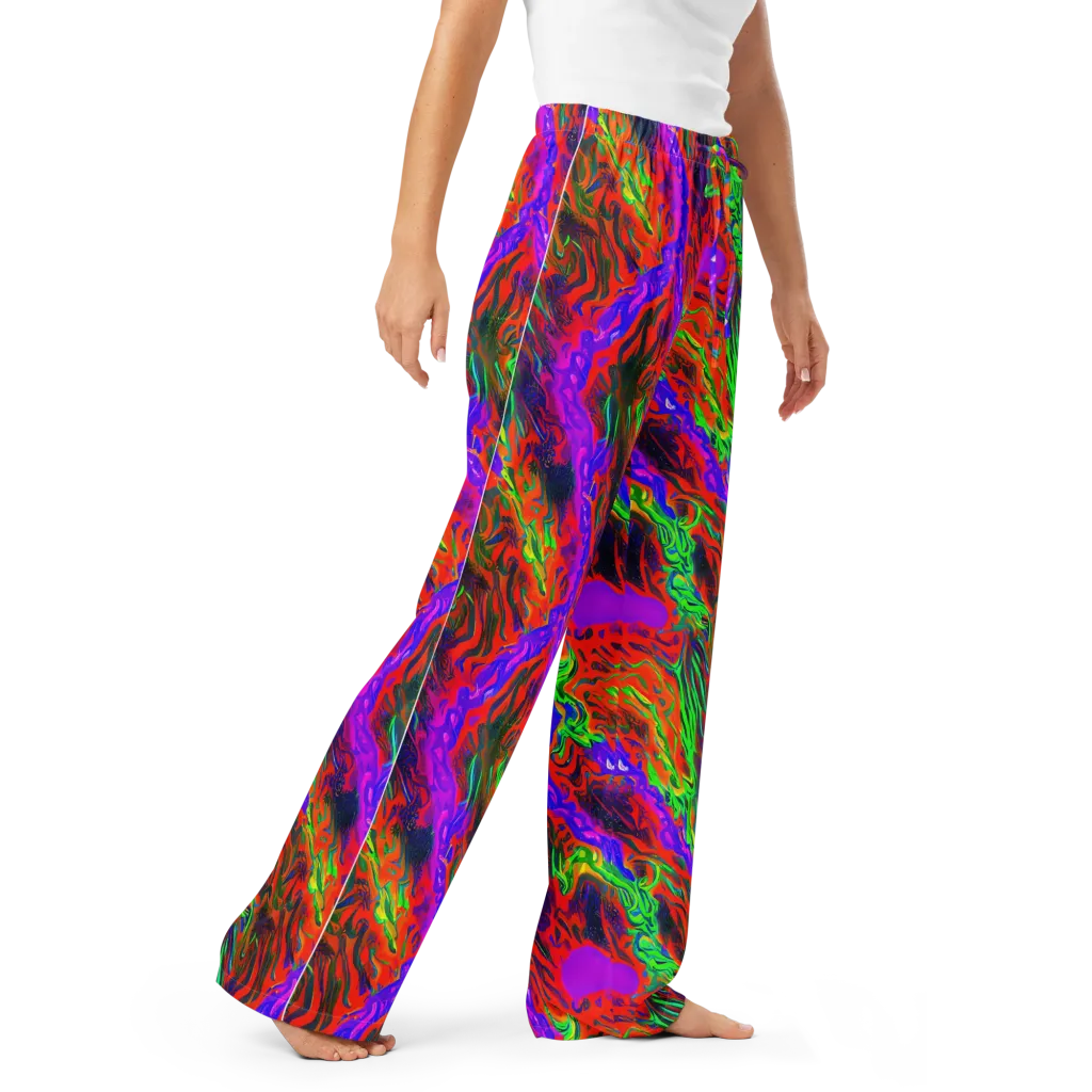 Flare Cascade on Women's Pajama Pants — Right Front