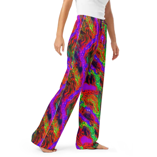 Flare Cascade on a Women's Pajama Pants