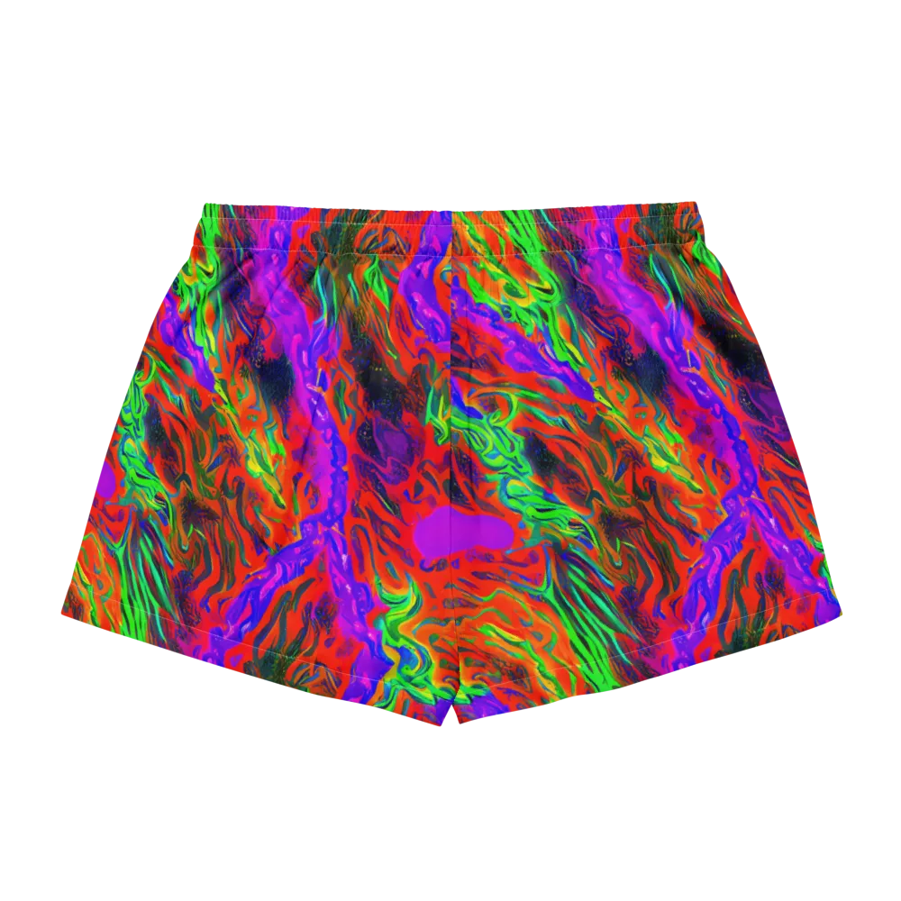 Flare Cascade on Women's Pajama Shorts — Back