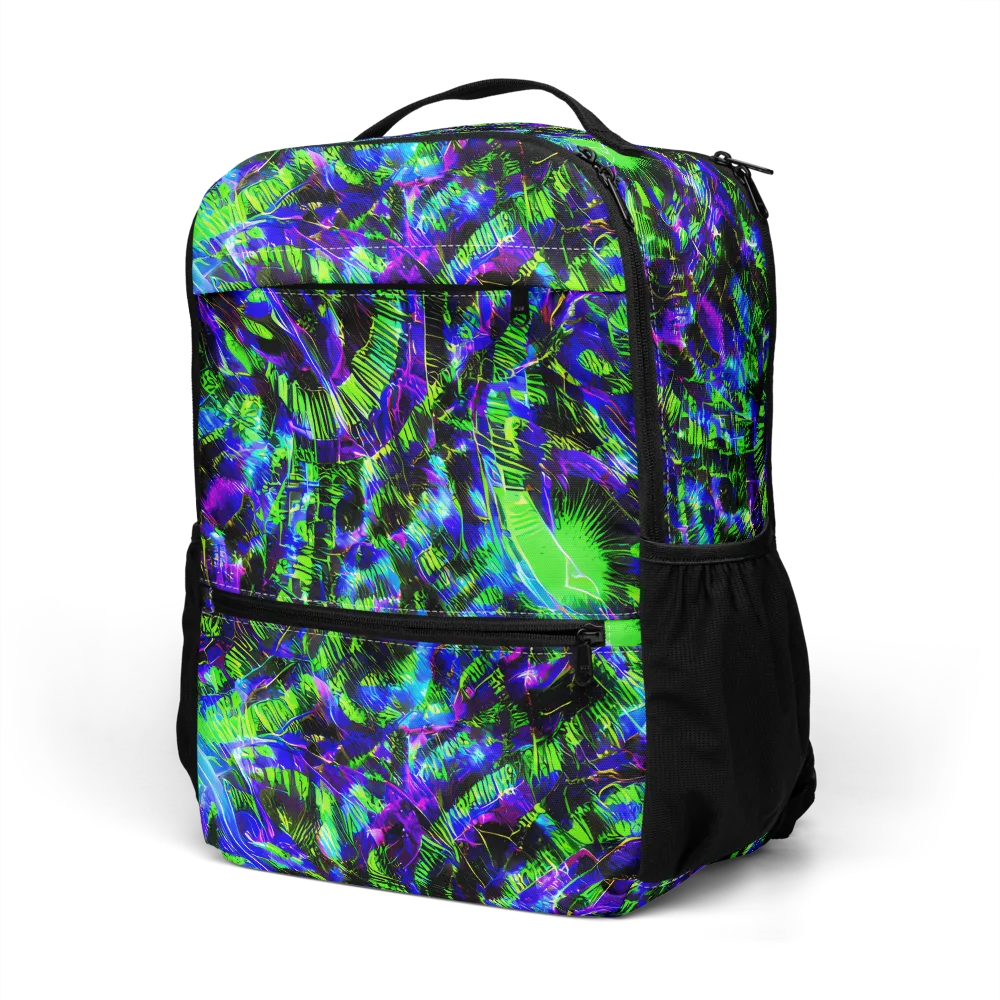 Acid Rainforest on Utility Backpack — Left Front