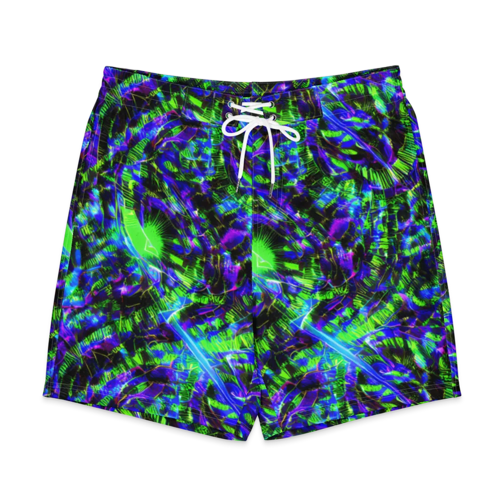 Acid Rainforest on Men's Board Shorts — Front