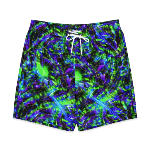 Acid Rainforest on a Men's Board Shorts