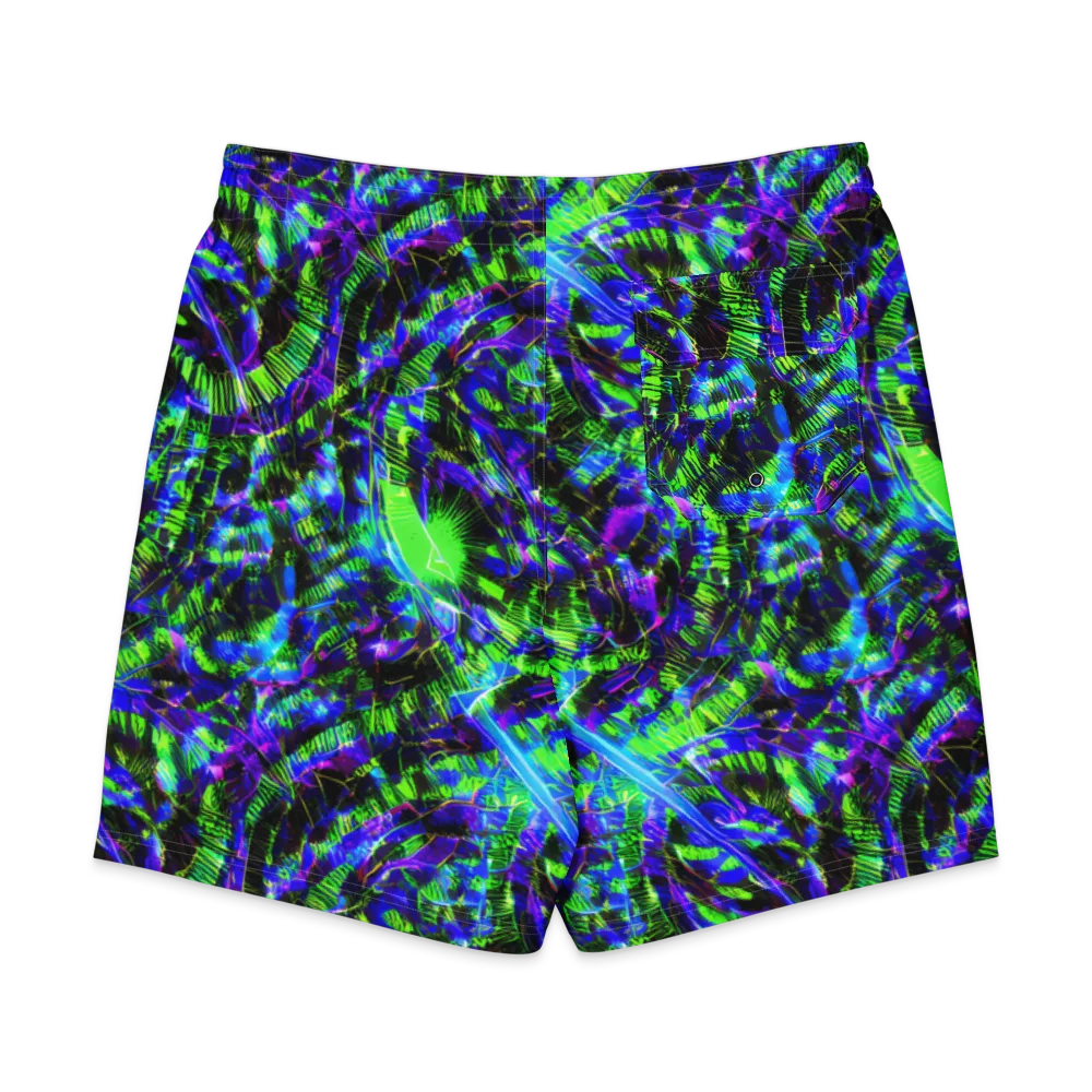 Acid Rainforest on Men's Board Shorts — Back