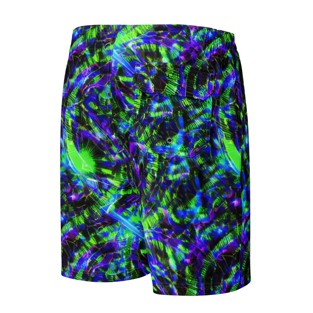 Acid Rainforest on Men's Board Shorts — Back