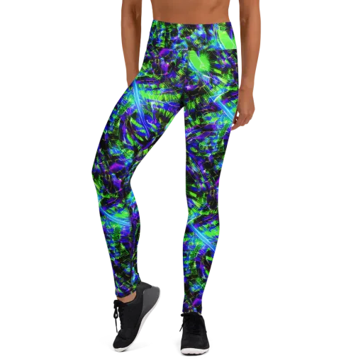 Acid Rainforest on a Yoga Leggings