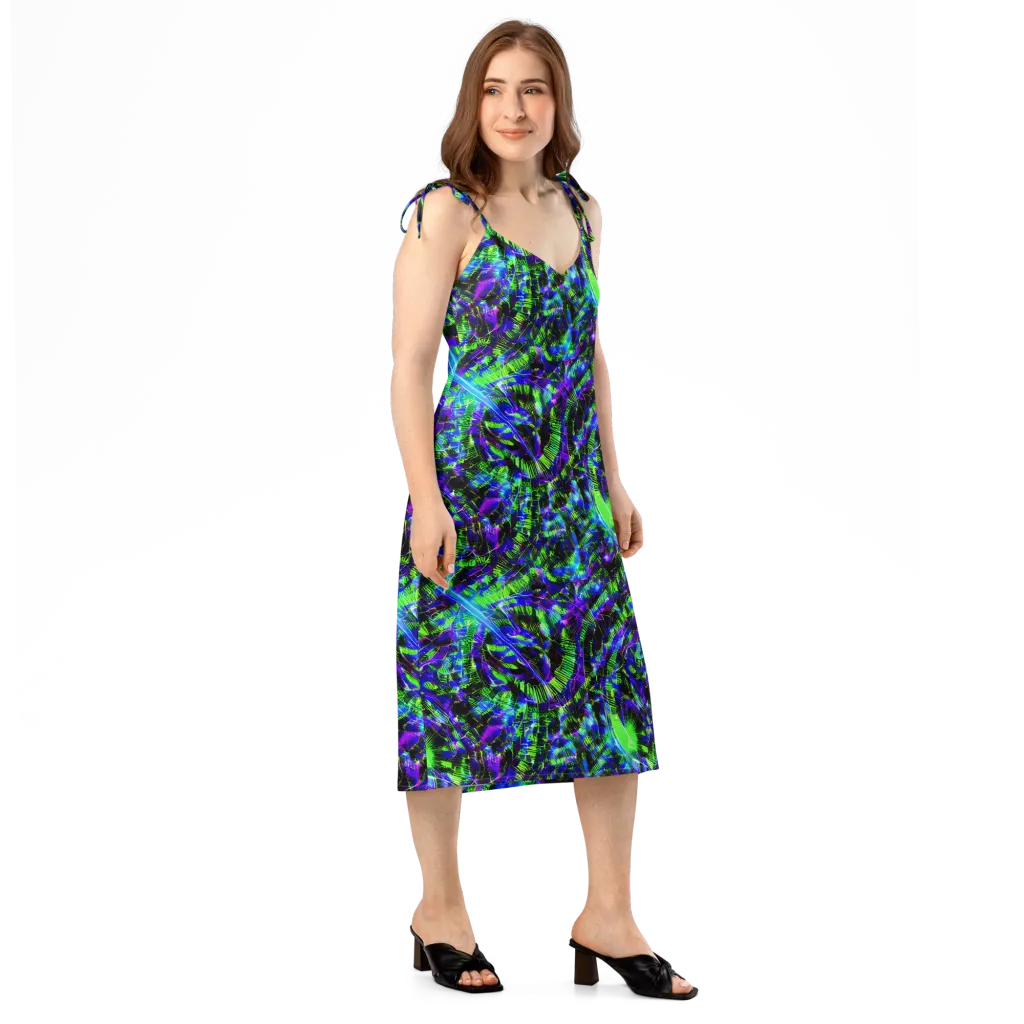 Acid Rainforest on Slip Dress — Right Front