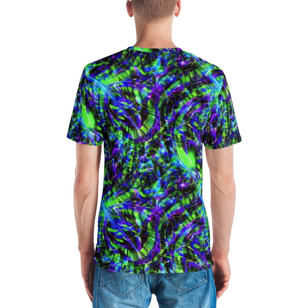 Acid Rainforest on Men's Crew Neck T-Shirt — Back
