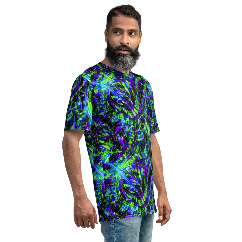 Acid Rainforest on Men's Crew Neck T-Shirt — Right