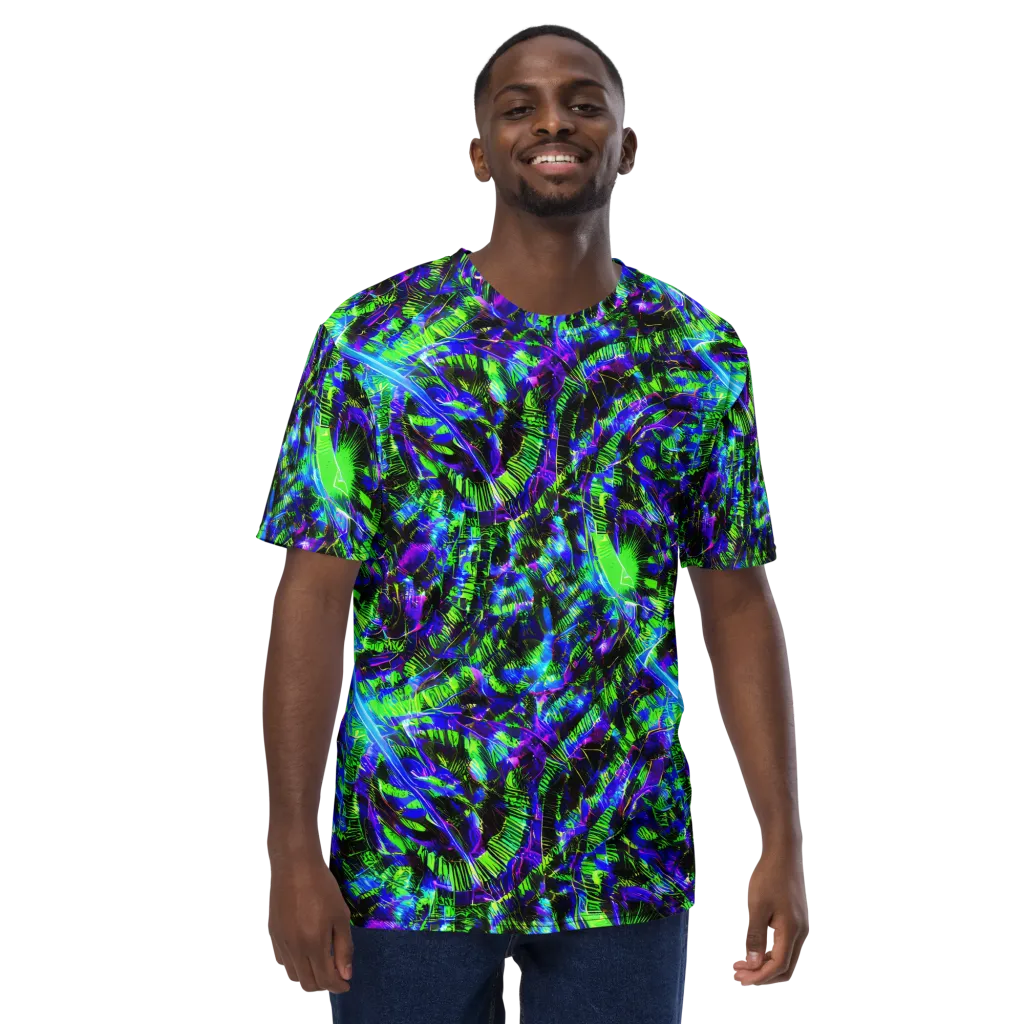Acid Rainforest on Men's Crew Neck T-Shirt — Front