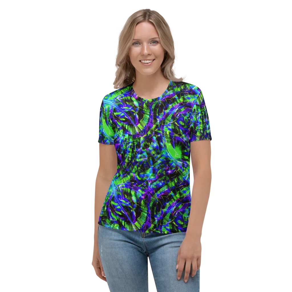 Acid Rainforest on Women's Crew Neck T-Shirt — Front