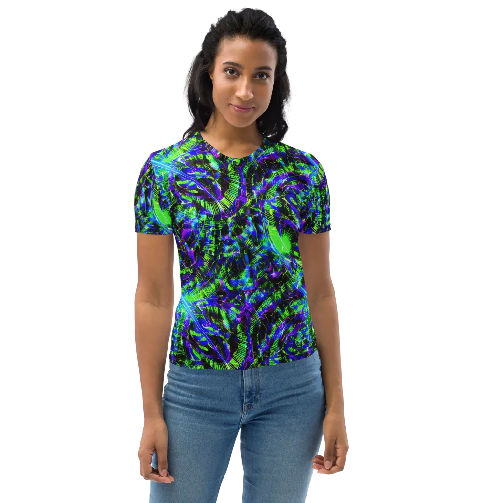 Acid Rainforest on Women's Crew Neck T-Shirt — Front