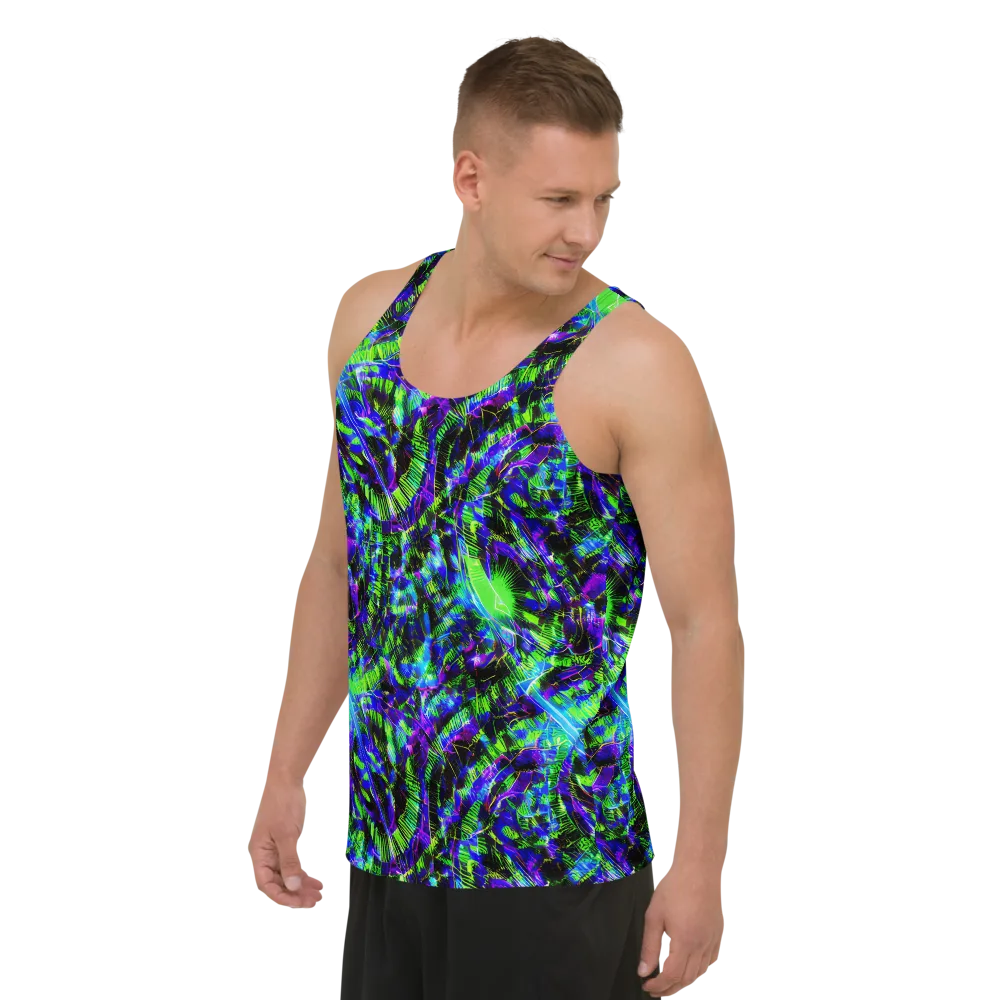 Acid Rainforest on Men's Tank Top — Left Front