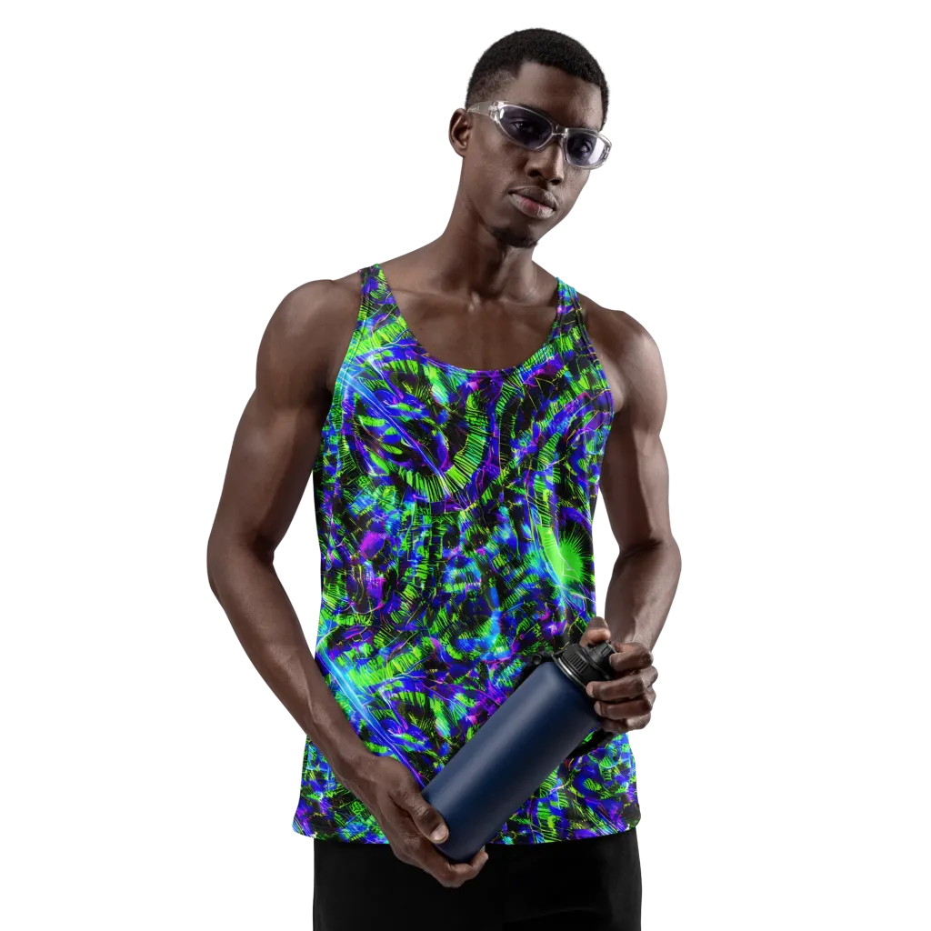 Acid Rainforest on Men's Tank Top — Front