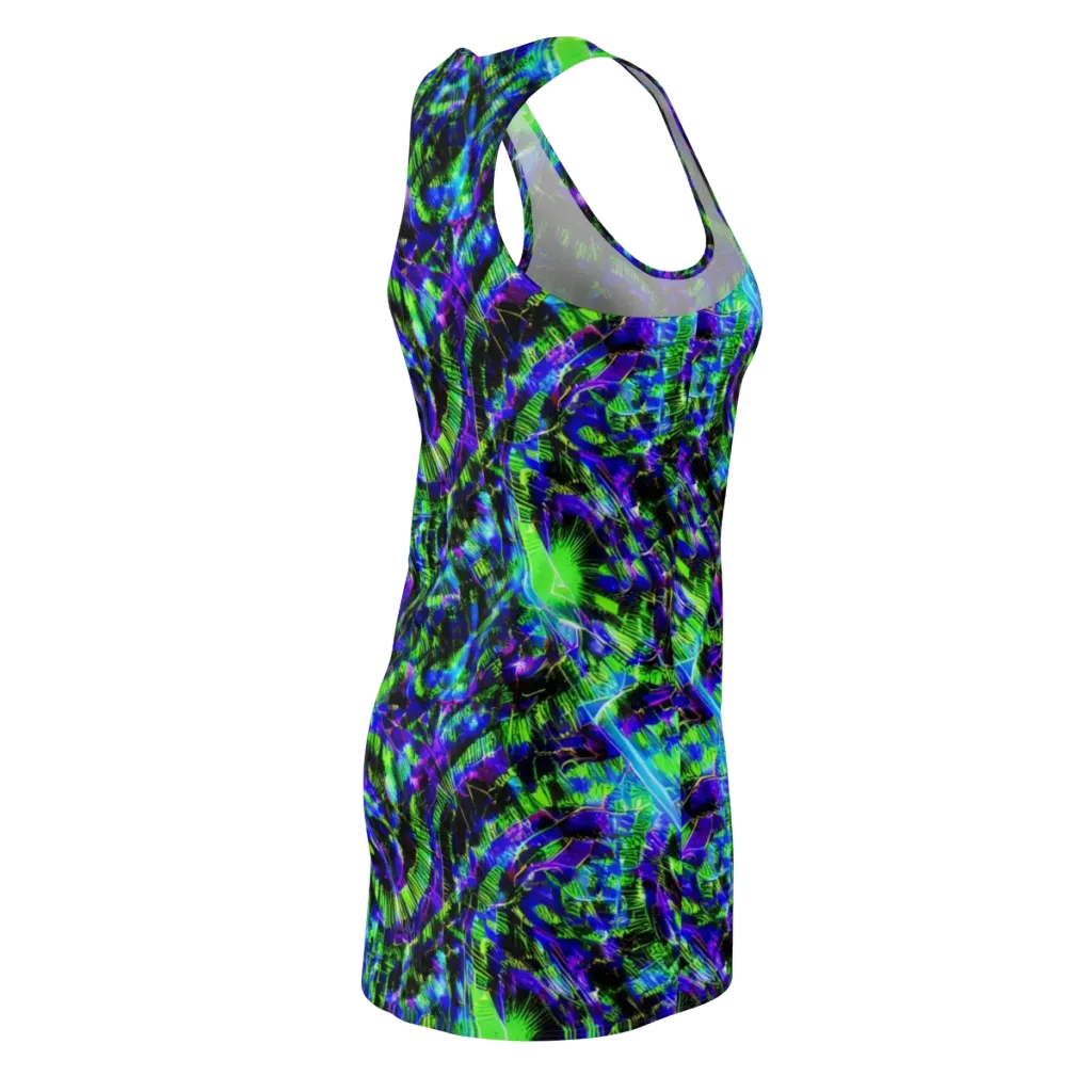 Acid Rainforest on Racerback Dress — Back Side