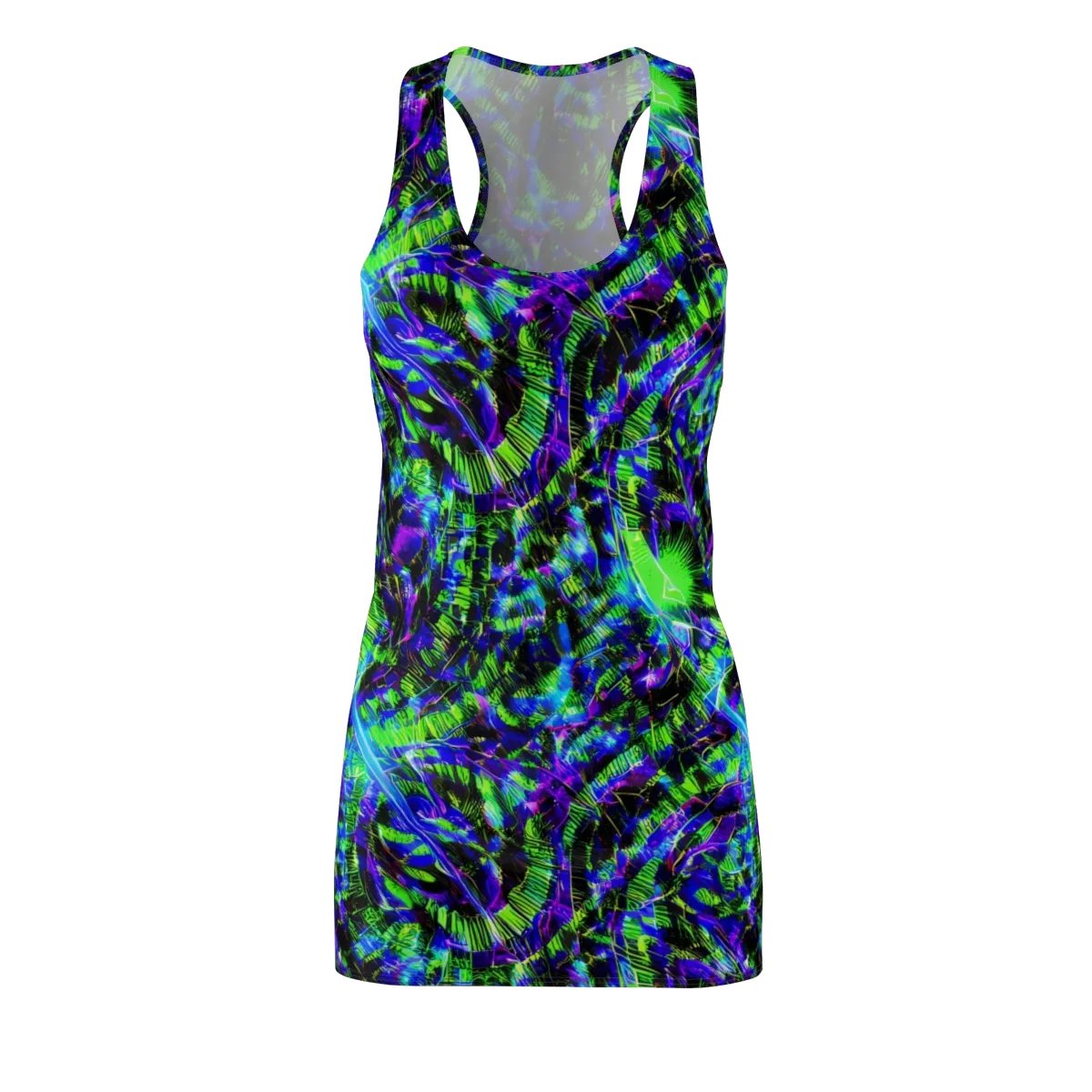 Acid Rainforest on Racerback Dress — Front