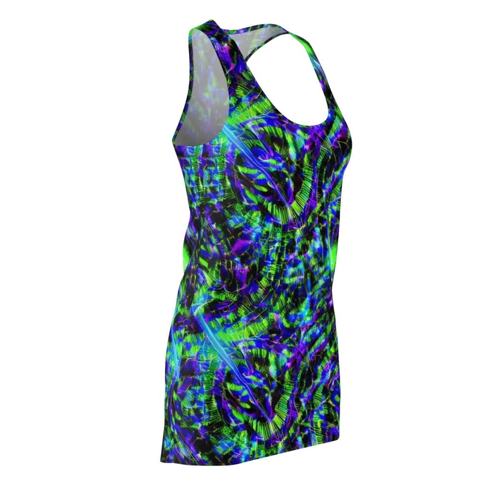 Acid Rainforest on Racerback Dress — Front Side