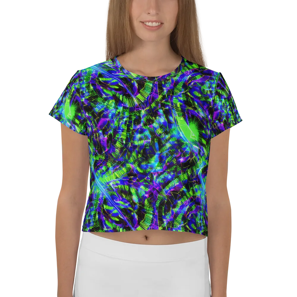 Acid Rainforest on Crop Tee — Front