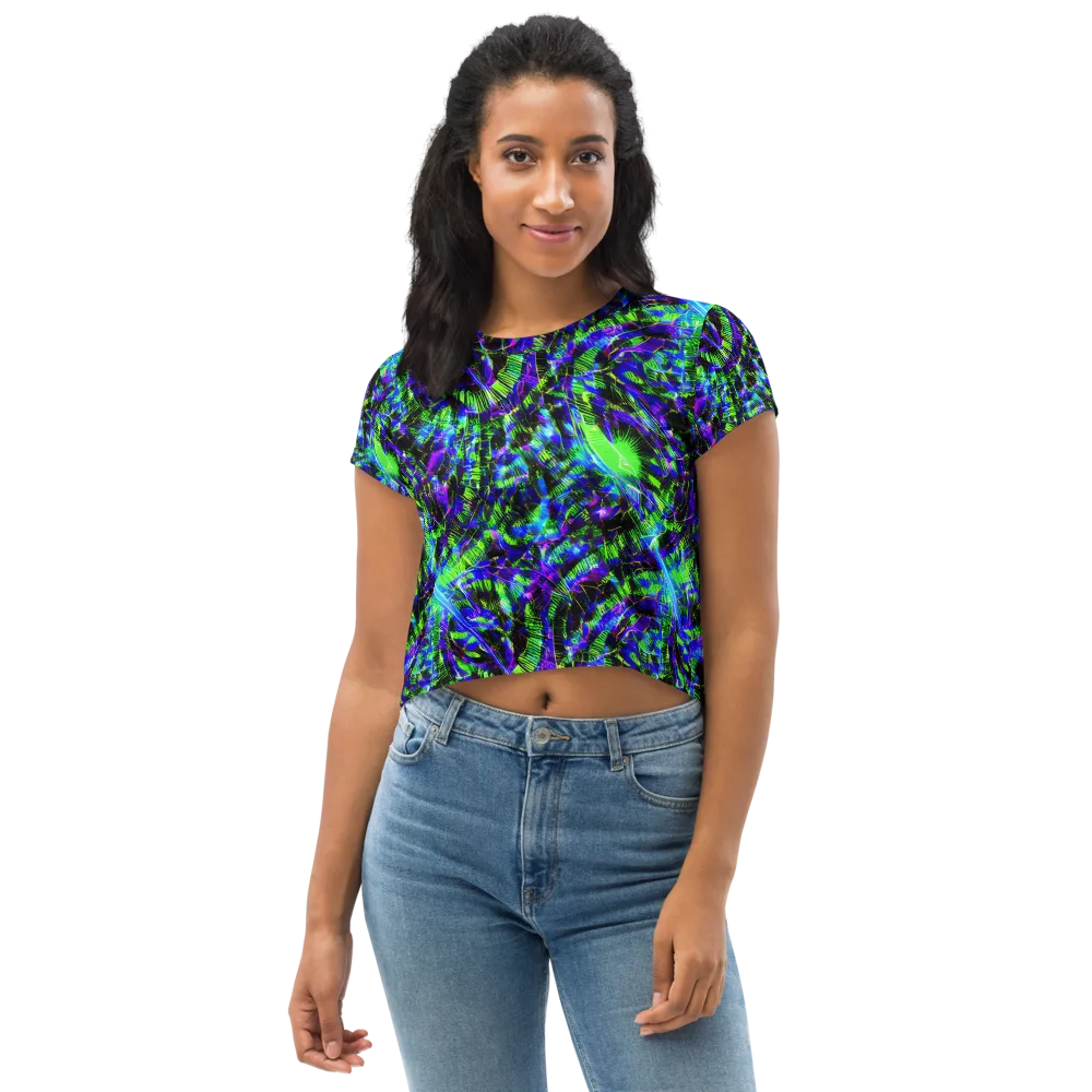 Acid Rainforest on Crop Tee — Front