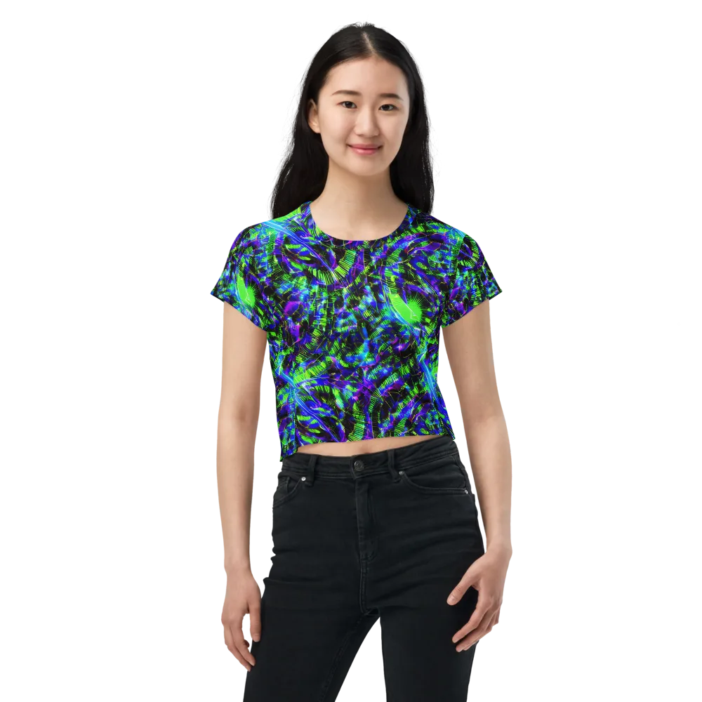 Acid Rainforest on Crop Tee — Front