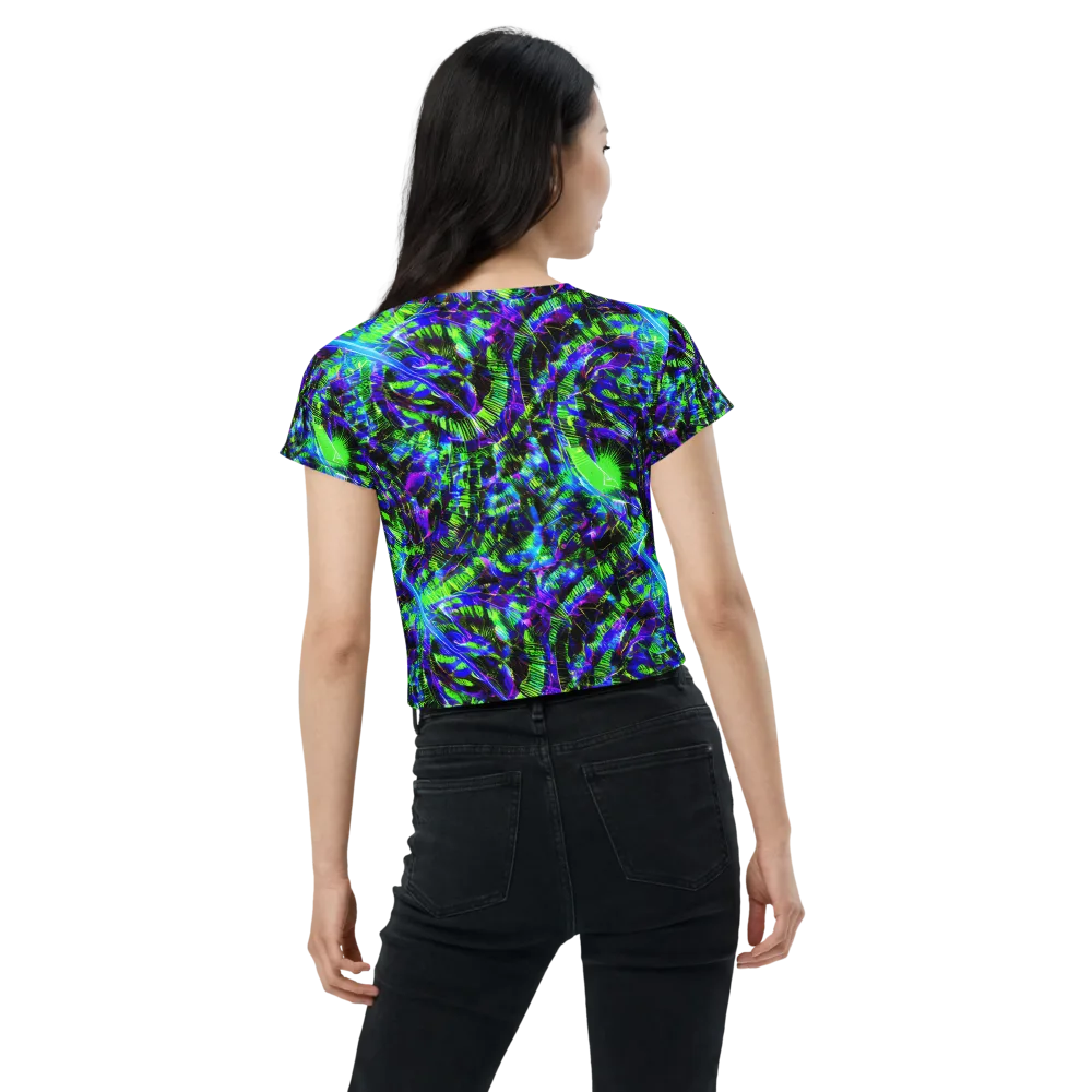 Acid Rainforest on Crop Tee — Back