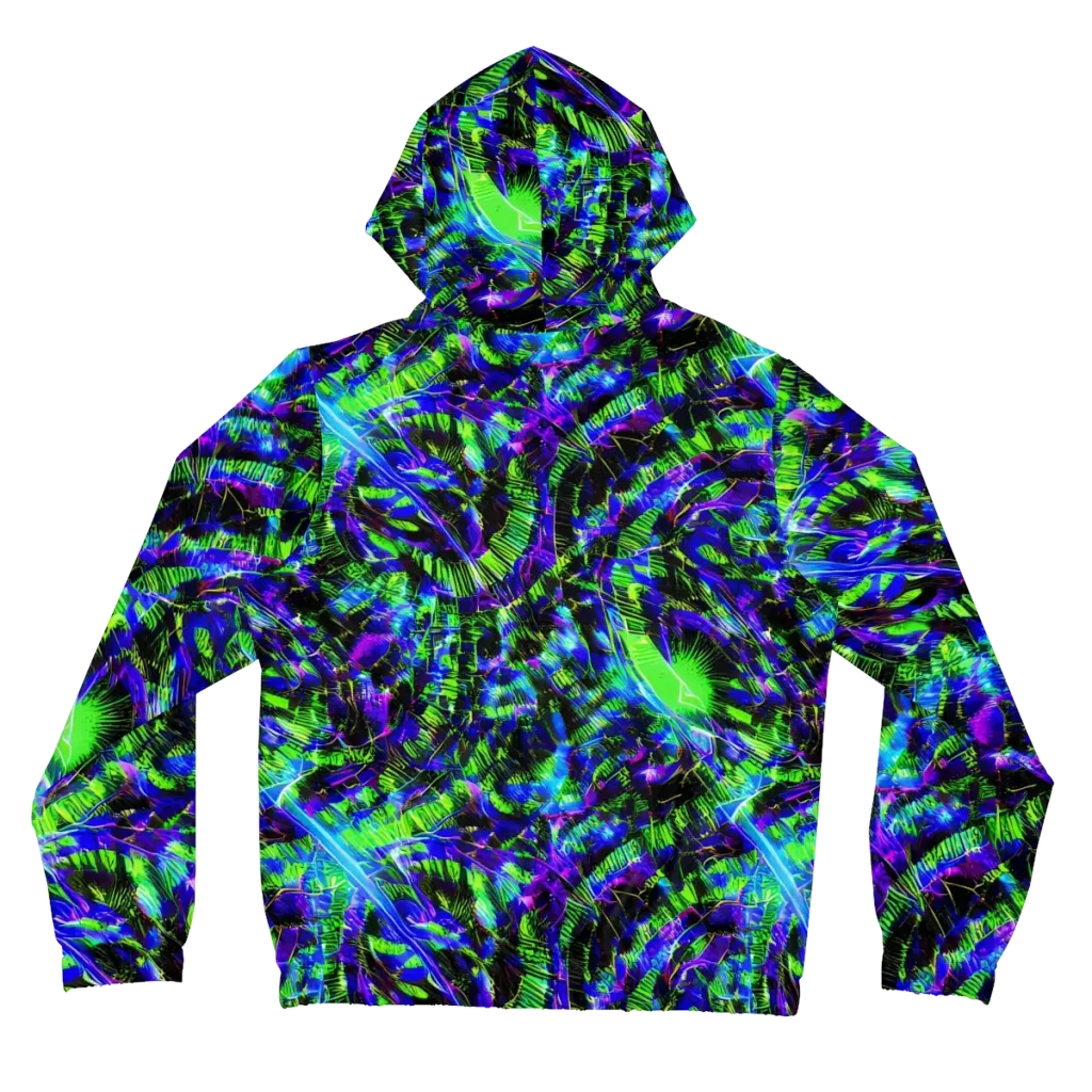 Acid Rainforest on Women's Full-Zip Hoodie — Back