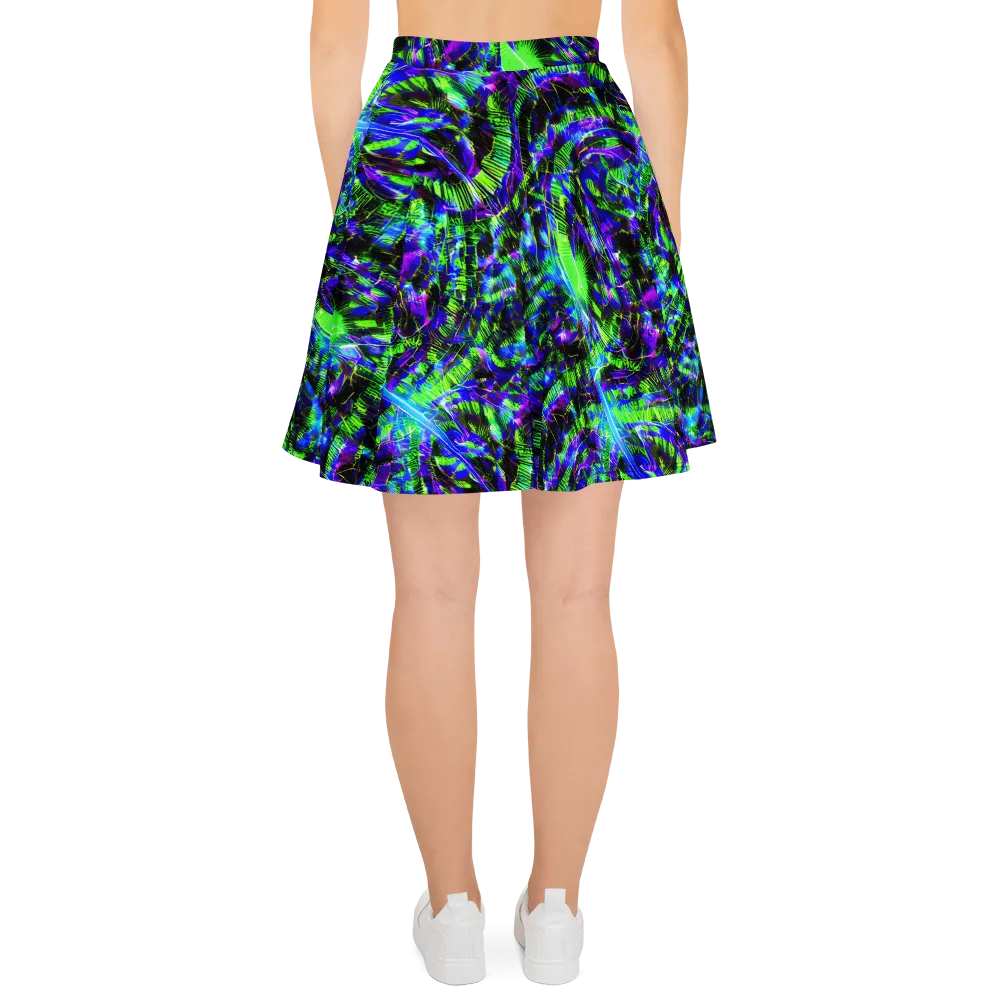Acid Rainforest on Skater Skirt — Back