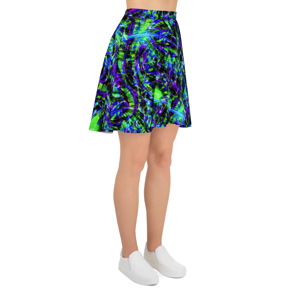 Acid Rainforest on Skater Skirt — Right