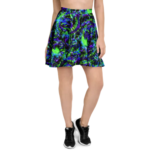 Acid Rainforest on a Skater Skirt