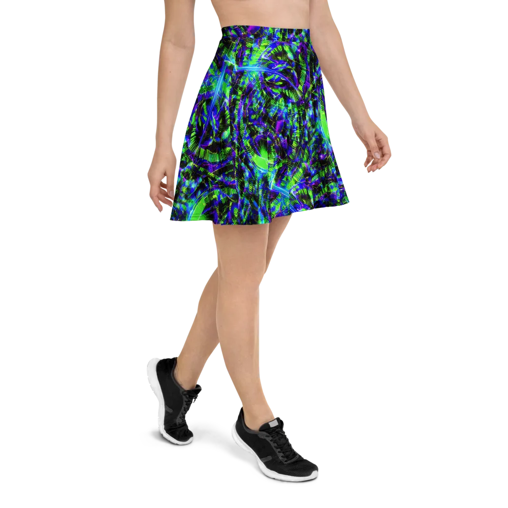 Acid Rainforest on Skater Skirt — Right