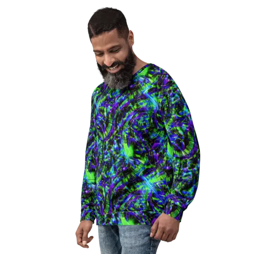 Acid Rainforest on a Sweatshirt